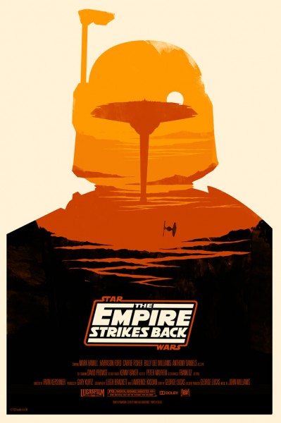 The Empire Strikes Back by Olly Moss The Empire Strikes Back by Olly Moss