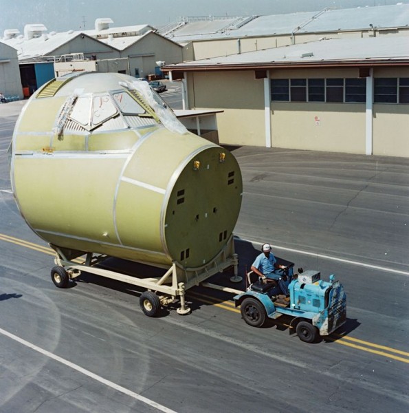 Atlantis Crew Module In Transit